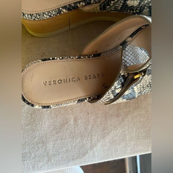 Veronica Beard animal print and platform sandals size 8 - Picture 5 of 12